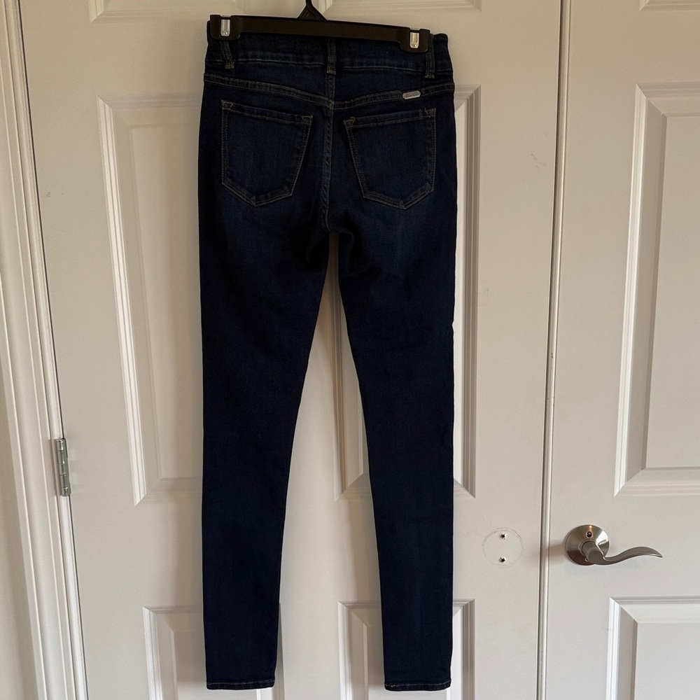 KanCan Midrise Skinny Dark Blue Jeans Size 24 - Picture 6 of 7